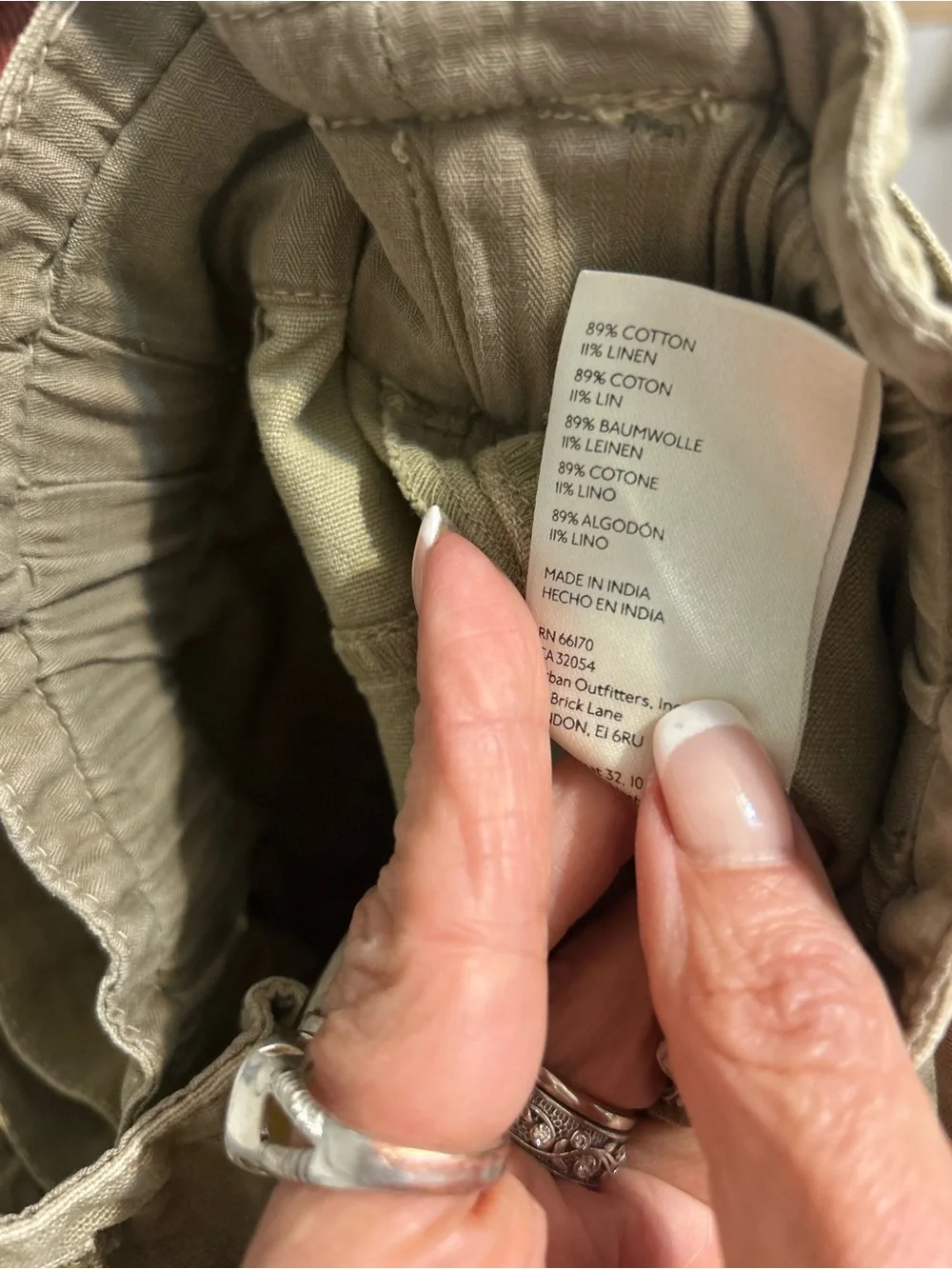 Free People Harem High Waist Cargo Pants - Taupe